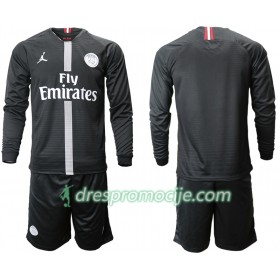 Paris Saint-Germain Dres Jodan Crna Dječji Treći 2018/19 Dugim Rukavima